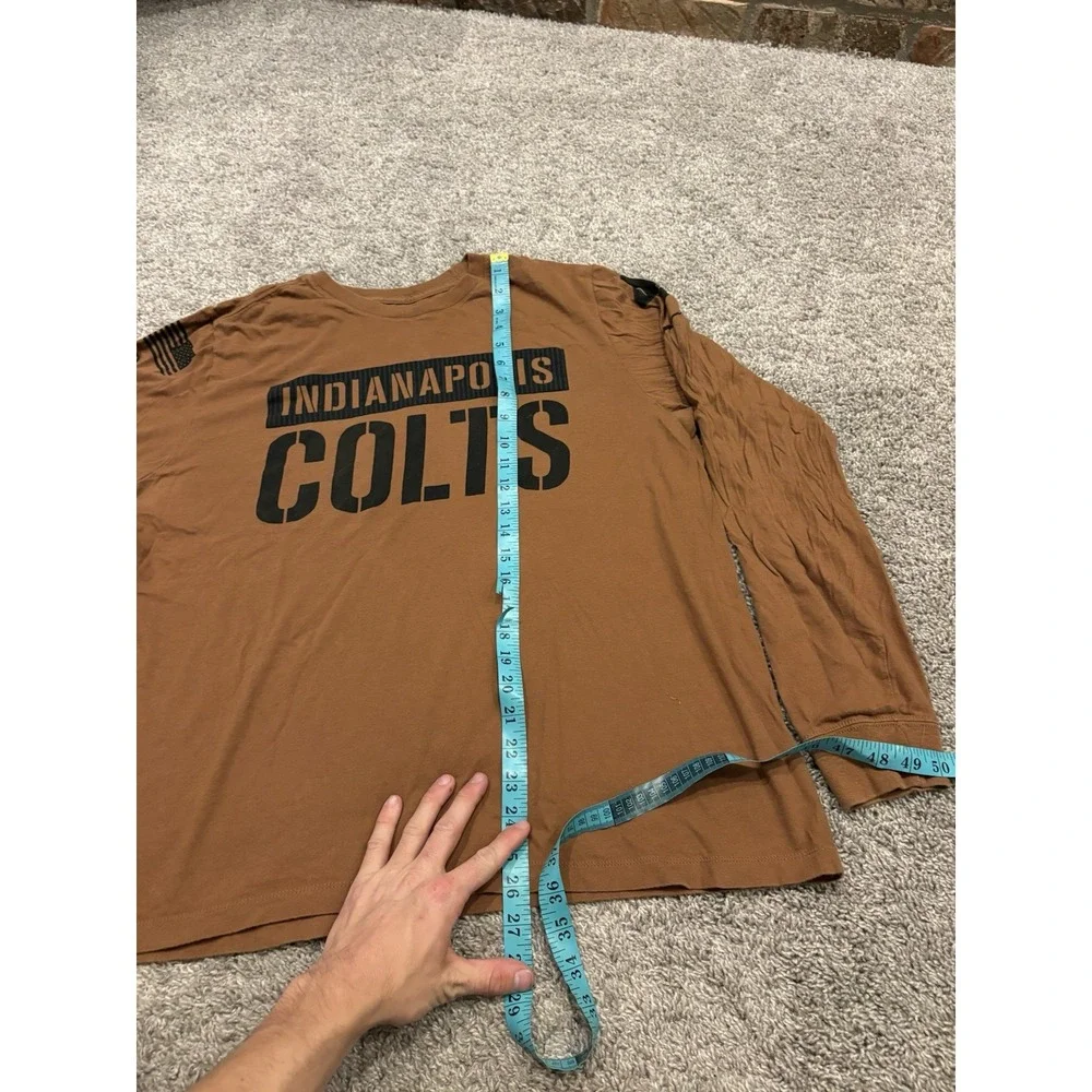 NIKE INDIANAPOLIS COLTS NFL SALUTE TO SERVICE LS T-SHIRT MEN Large USA MILITARY